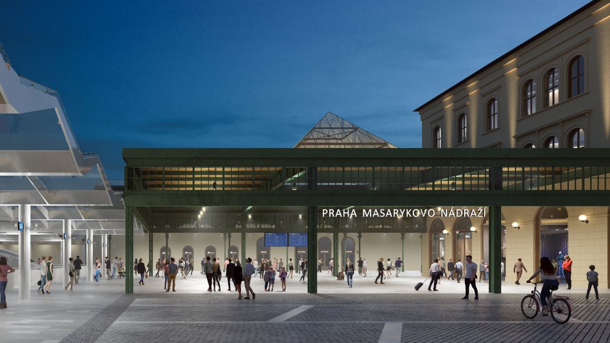 Na Masarykově nádraží v Praze dnes oficiálně začala přestavba